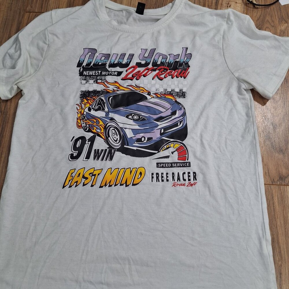 New York Free Racer tshirt size large